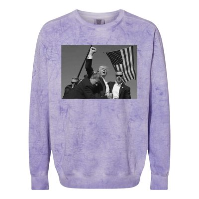 Donald Trump Fist Pump Colorblast Crewneck Sweatshirt