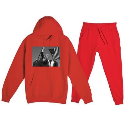 Donald Trump Fist Pump Premium Hooded Sweatsuit Set