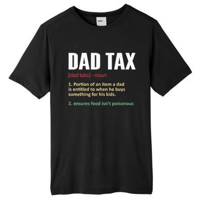 Dad Tax Funny Dad Tax Definition Father's Day Tall Fusion ChromaSoft Performance T-Shirt