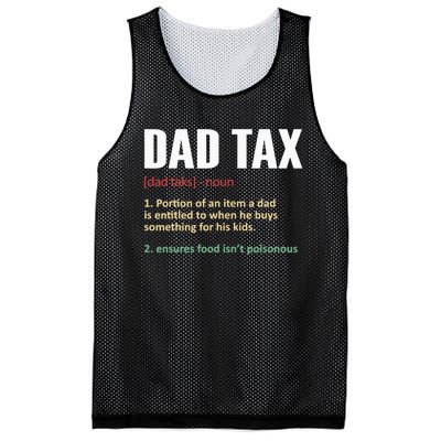 Dad Tax Funny Dad Tax Definition Father's Day Mesh Reversible Basketball Jersey Tank