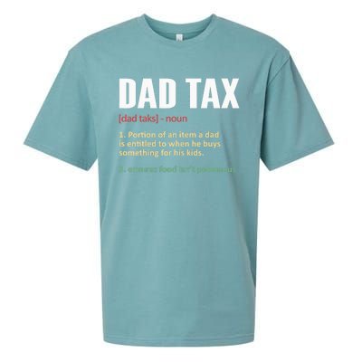 Dad Tax Funny Dad Tax Definition Father's Day Sueded Cloud Jersey T-Shirt