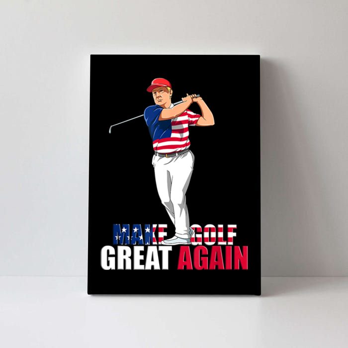 Donald Trump Funny Golf Gift Canvas