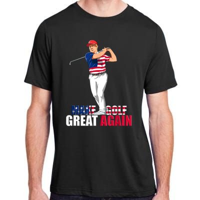 Donald Trump Funny Golf Gift Adult ChromaSoft Performance T-Shirt