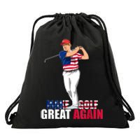 Donald Trump Funny Golf Gift Drawstring Bag