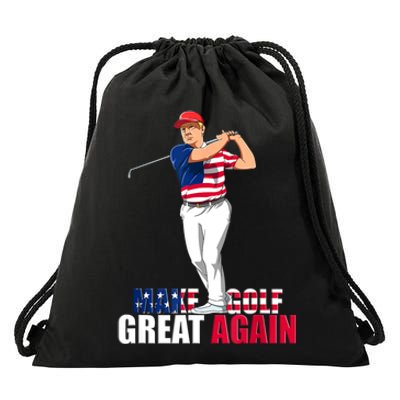 Donald Trump Funny Golf Gift Drawstring Bag