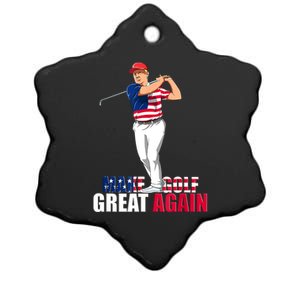 Donald Trump Funny Golf Gift Ceramic Star Ornament