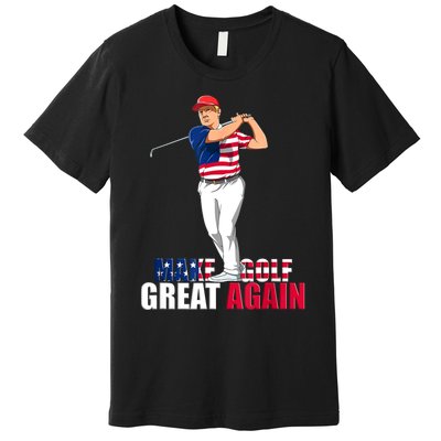 Donald Trump Funny Golf Gift Premium T-Shirt