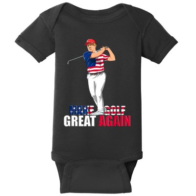 Donald Trump Funny Golf Gift Baby Bodysuit