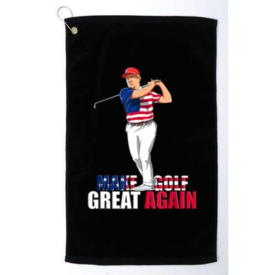 Donald Trump Funny Golf Gift Platinum Collection Golf Towel