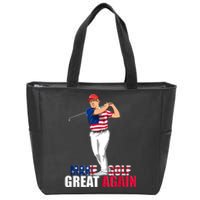 Donald Trump Funny Golf Gift Zip Tote Bag