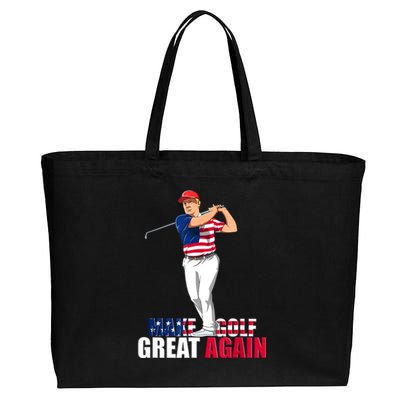 Donald Trump Funny Golf Gift Cotton Canvas Jumbo Tote