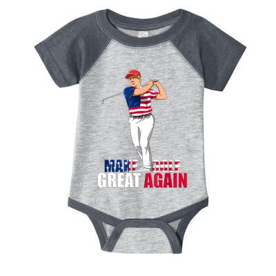 Donald Trump Funny Golf Gift Infant Baby Jersey Bodysuit