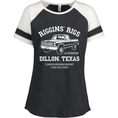 Dillon Texas Football Fan Auto Repair Riggins Rigs Gift Enza Ladies Jersey Colorblock Tee