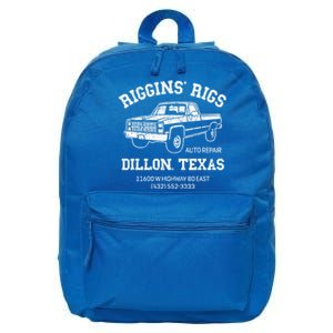 Dillon Texas Football Fan Auto Repair Riggins Rigs Gift 16 in Basic Backpack