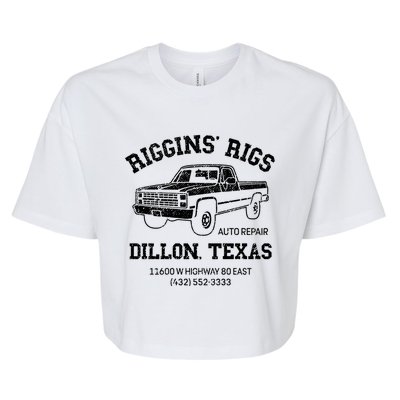 Dillon Texas Football Fan Auto Repair Riggins Rigs Gift Bella+Canvas Jersey Crop Tee