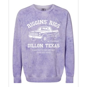 Dillon Texas Football Fan Auto Repair Riggins Rigs Colorblast Crewneck Sweatshirt