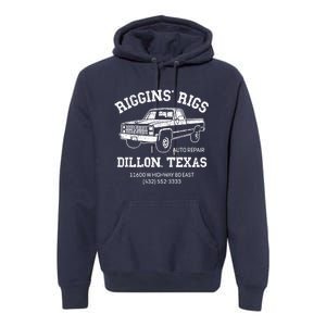 Dillon Texas Football Fan Auto Repair Riggins Rigs Premium Hoodie