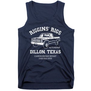 Dillon Texas Football Fan Auto Repair Riggins Rigs Tank Top