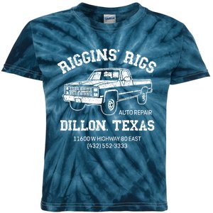 Dillon Texas Football Fan Auto Repair Riggins Rigs Kids Tie-Dye T-Shirt