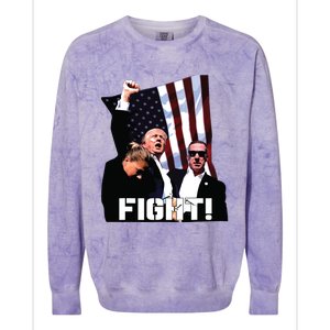 Donald Trump Fight Fighting Fighters Supporters Americans Colorblast Crewneck Sweatshirt