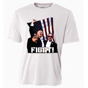 Donald Trump Fight Fighting Fighters Supporters Americans Cooling Performance Crew T-Shirt