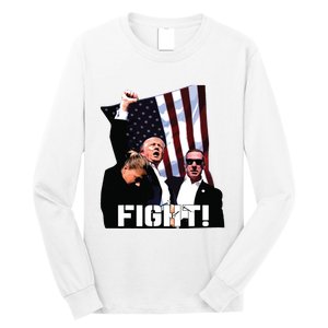 Donald Trump Fight Fighting Fighters Supporters Americans Long Sleeve Shirt