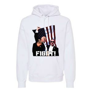 Donald Trump Fight Fighting Fighters Supporters Americans Premium Hoodie