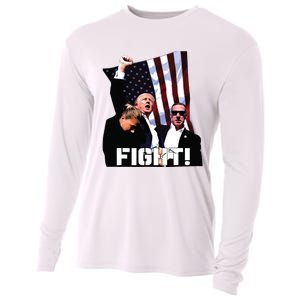 Donald Trump Fight Fighting Fighters Supporters Americans Cooling Performance Long Sleeve Crew