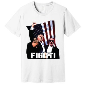 Donald Trump Fight Fighting Fighters Supporters Americans Premium T-Shirt