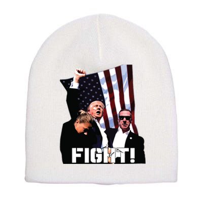 Donald Trump Fight Fighting Fighters Supporters Americans Short Acrylic Beanie