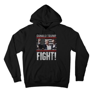 Donald Trump Fist American Flagtee Trump Fight Hoodie