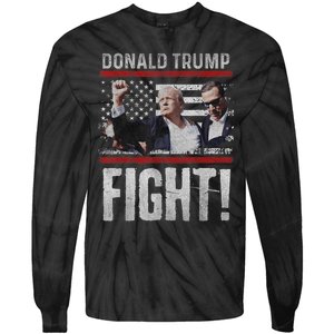 Donald Trump Fist American Flagtee Trump Fight Tie-Dye Long Sleeve Shirt