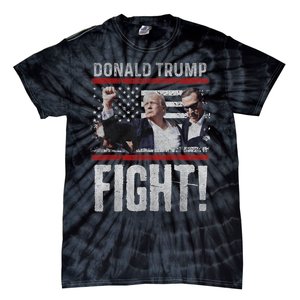 Donald Trump Fist American Flagtee Trump Fight Tie-Dye T-Shirt