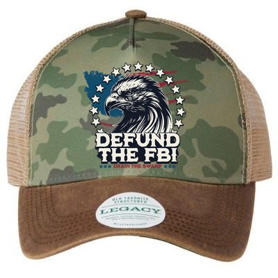 Defund The FBI MAGAConservative Republican Fourth Of July Legacy Tie Dye Trucker Hat