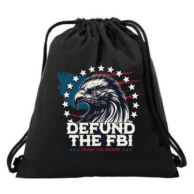 Defund The FBI MAGAConservative Republican Fourth Of July Drawstring Bag