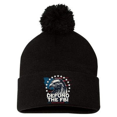 Defund The FBI MAGAConservative Republican Fourth Of July Pom Pom 12in Knit Beanie