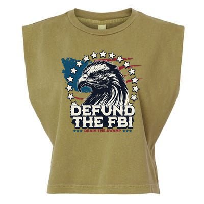 Defund The FBI MAGAConservative Republican Fourth Of July Garment-Dyed Women's Muscle Tee
