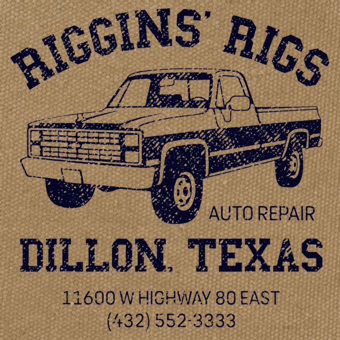 Dillon Texas Friday Night Football Player Fan Riggins Rigs Cotton Canvas Backpack