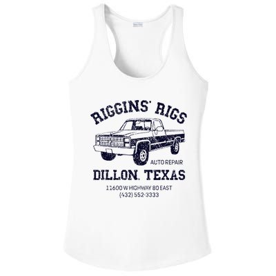 Dillon Texas Friday Night Football Player Fan Riggins Rigs Ladies PosiCharge Competitor Racerback Tank