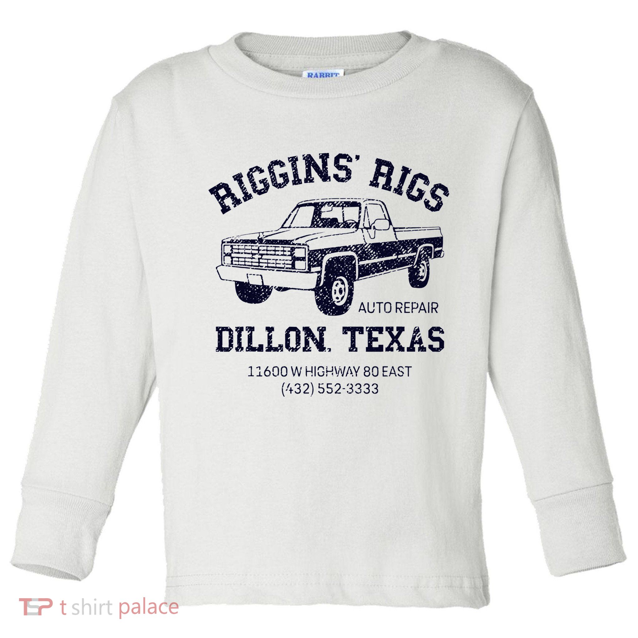 Dillon Texas Friday Night Football Player Fan Riggins Rigs Toddler Long Sleeve Shirt