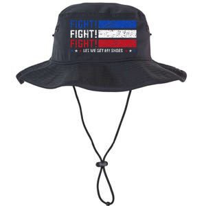 Donald Trump Fight Fist 2024 Let Me Get My Shoes Trump Legacy Cool Fit Booney Bucket Hat