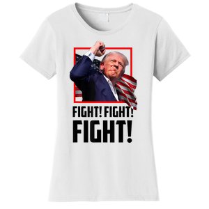 Donald Trump Fight Fighting Fighters Supporters Americans Women's T-Shirt