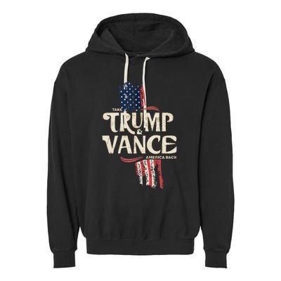 Donald Trump For President 2024 Garment-Dyed Fleece Hoodie