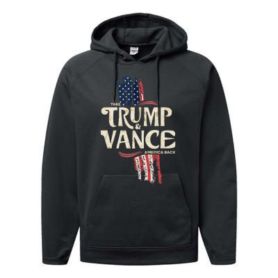 Donald Trump For President 2024 Performance Fleece Hoodie