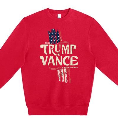 Donald Trump For President 2024 Premium Crewneck Sweatshirt