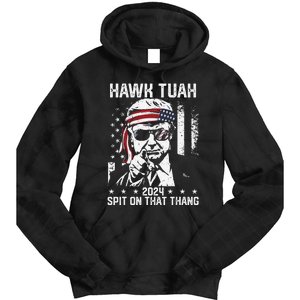 Donal Trump Funny Hawk Tush Spit On That Thang Gift Tie Dye Hoodie