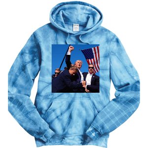 Donald Trump Fight Fist 2024 Tie Dye Hoodie