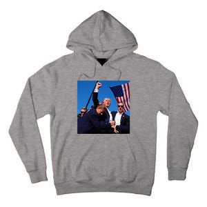 Donald Trump Fight Fist 2024 Tall Hoodie