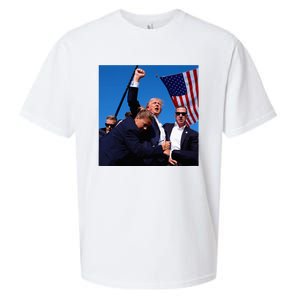 Donald Trump Fight Fist 2024 Sueded Cloud Jersey T-Shirt