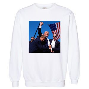 Donald Trump Fight Fist 2024 Garment-Dyed Sweatshirt